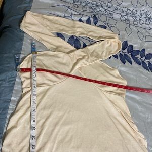 Oyoangle Twisted Halter Blouse  Cream color